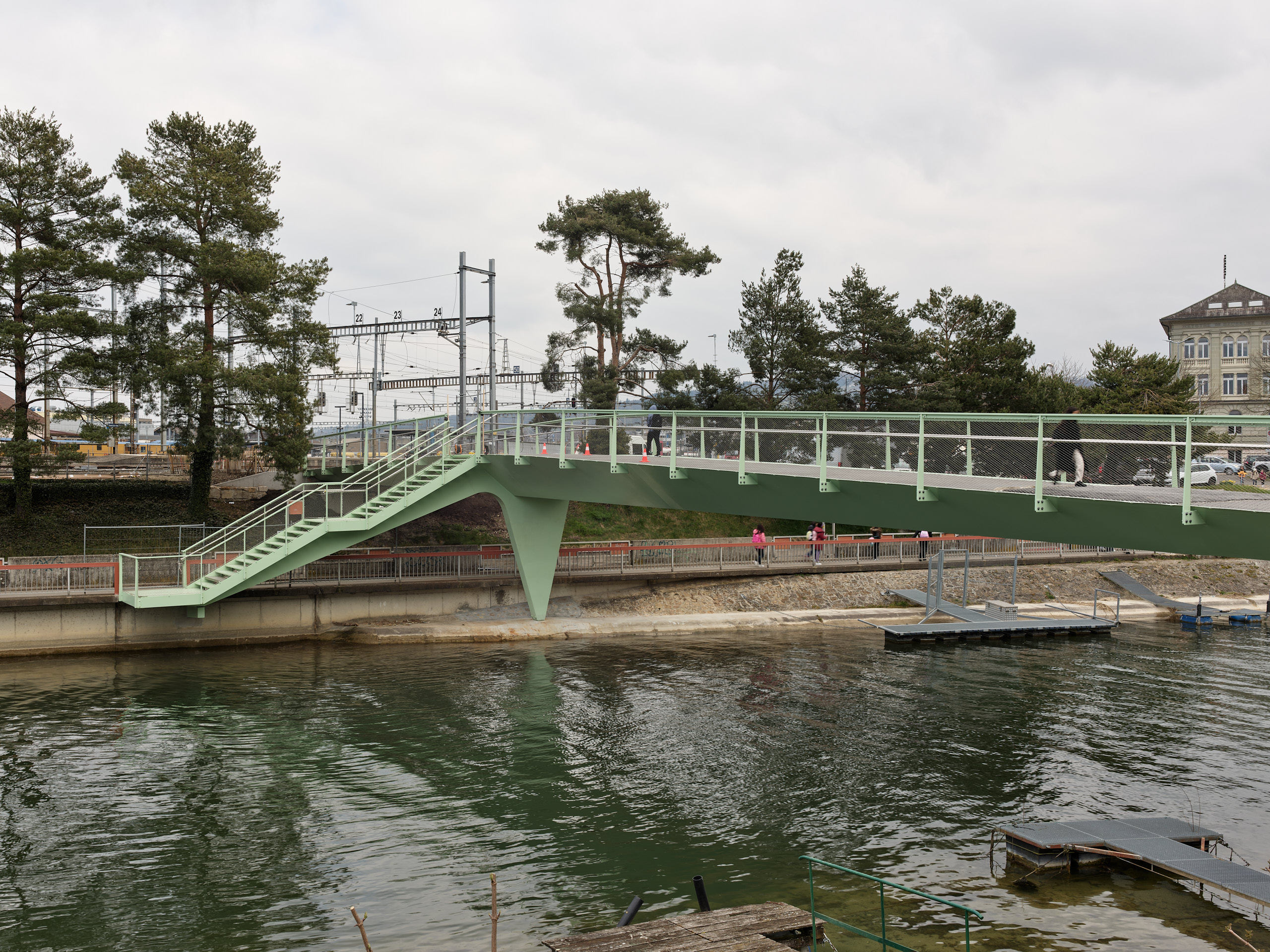 Passerelle sur la Thièle à Yverdon
